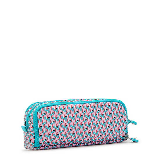 Kipling Gitroy Classic Printed Pencil Case Bags Poppy Geo | AU 1900CT